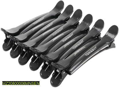 Toni&Guy Black Hair Section Clips 12 Pack