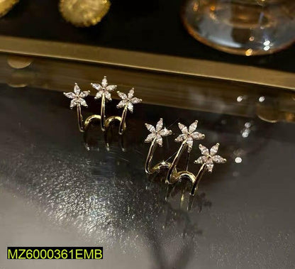 Golden Star Earrings for Women, Lightweight & Durable