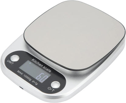 Digital Kitchen Scale 10kg Silver ABS