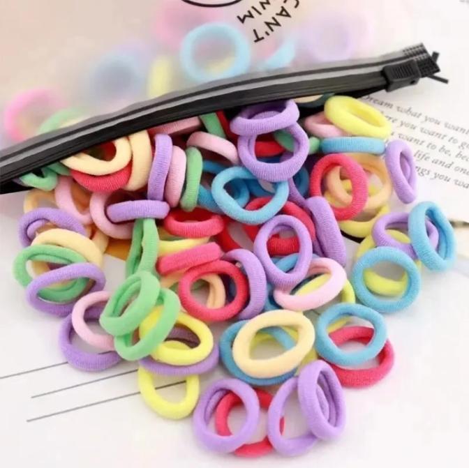 Kids Hair Ties Vibrant Colorful Elastic Holders