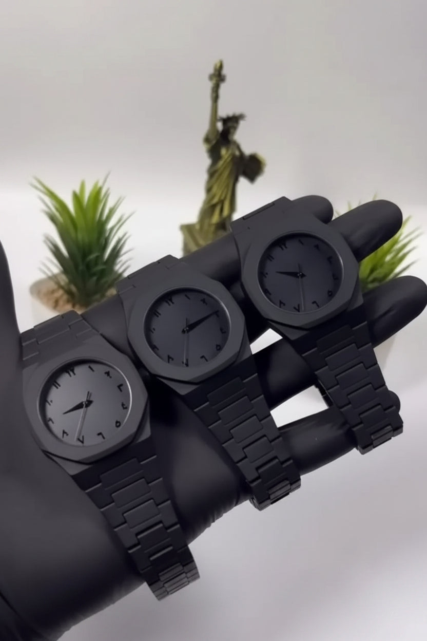 Full BLACK AURA Quartz Watch – Lightweight Design, , Premium Quality & Finish - Best Quality Analog Watch For Boys