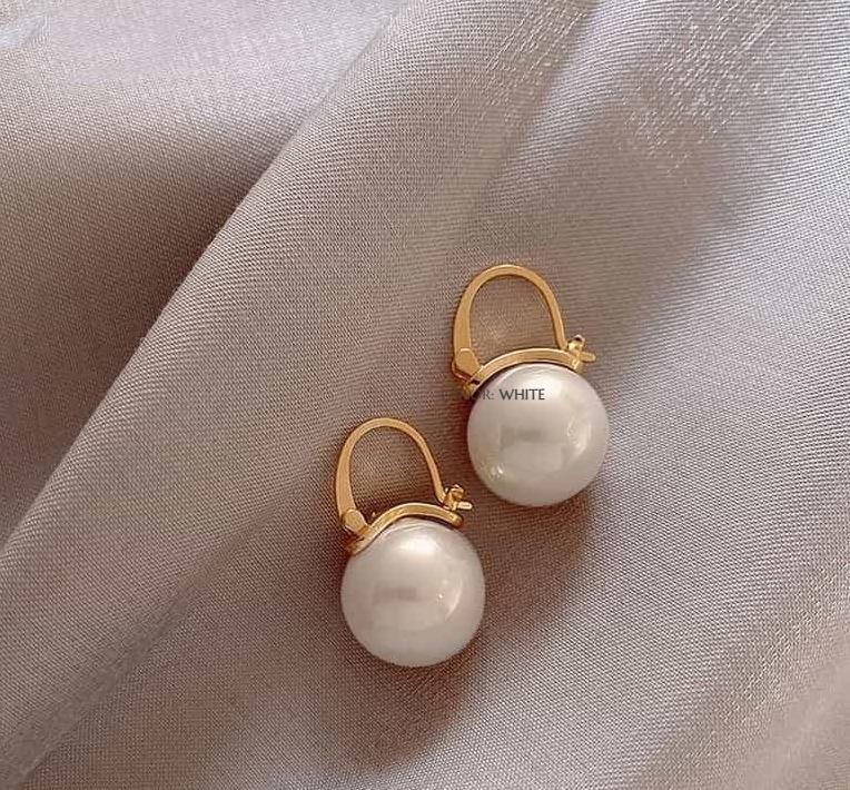 Gold Plated Pearl Earrings for Women
