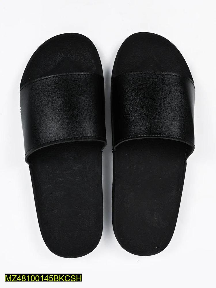 Black Camel Slippers PU Leather Comfortable Home Wear