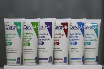 CeraVe Hydrating Mineral Facial Kit 6-Piece Whitening & Glowing