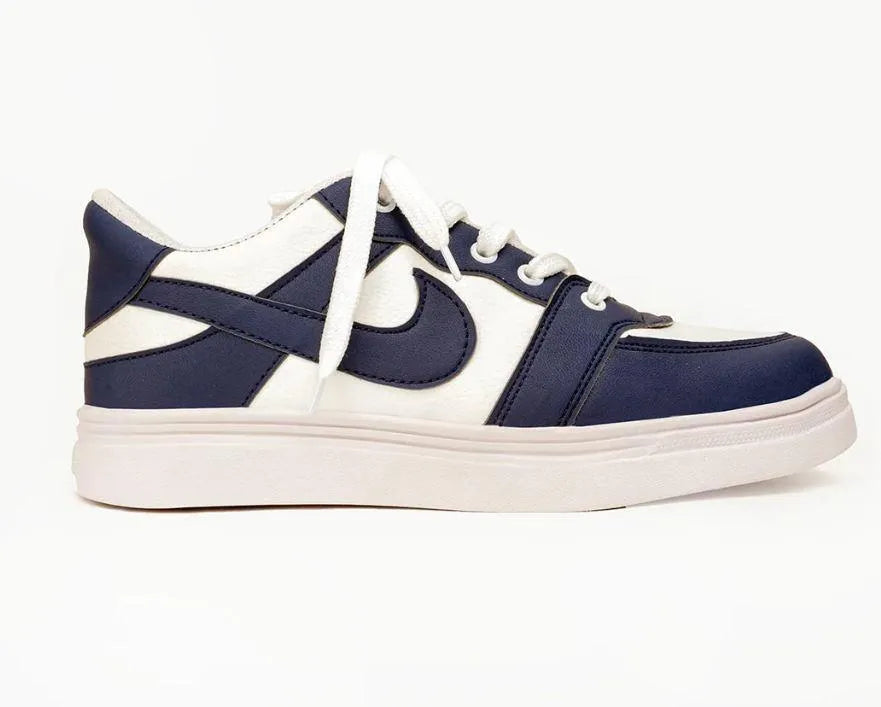 Men's Blue Rexine Sneakers Formal Casual Lightweight Breathable