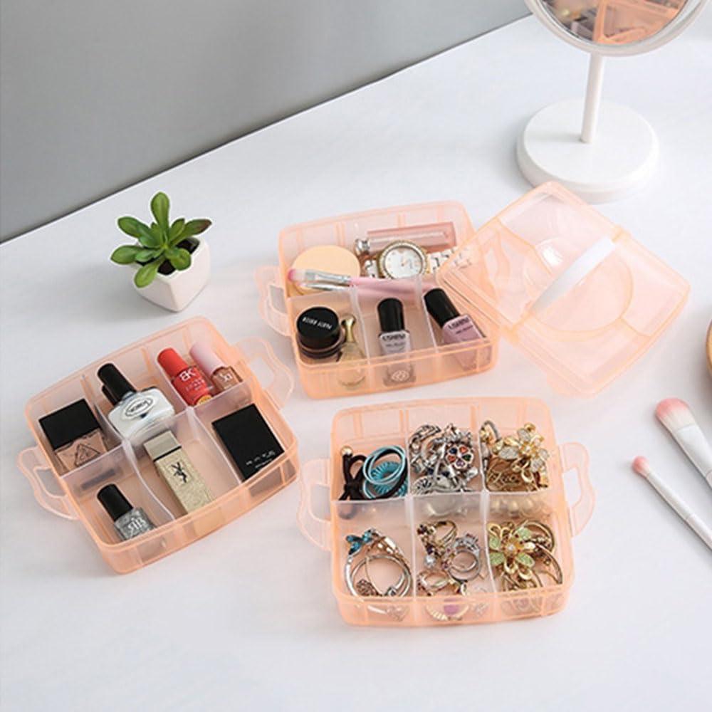 Transparent Jewelry & Makeup Organizer Tray for Home