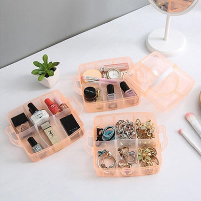 Transparent Jewelry & Makeup Organizer Tray for Home
