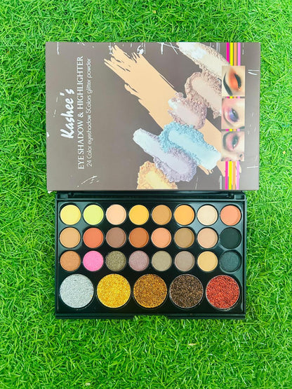 Matte & Glitter Eyeshadow Palette 24 Shades Pakistan
