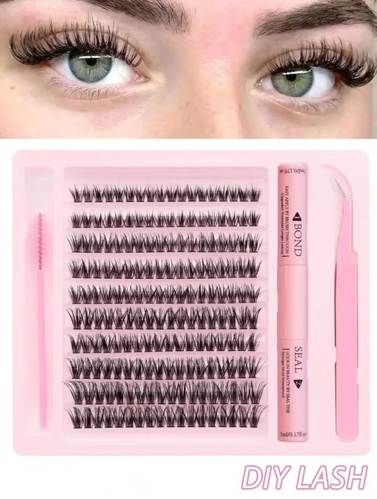 3 In 1 Permanent 3D Eyelash Extension Set, Light