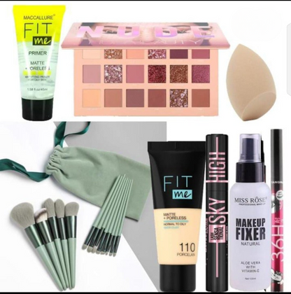 9 Pcs Make-Up Deal Complete Set For Everyday Beauty Essentials