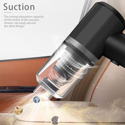 Portable Car Vacuum Black ABS 5x2x3"