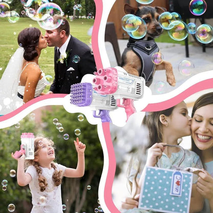 Bubble Gun with 36 Hole Switch for Kids & Adults