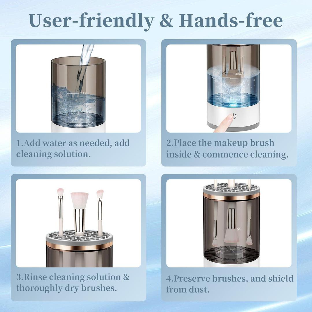 Reusable Makeup Brush Cleaner No-Leak Eco-Friendly