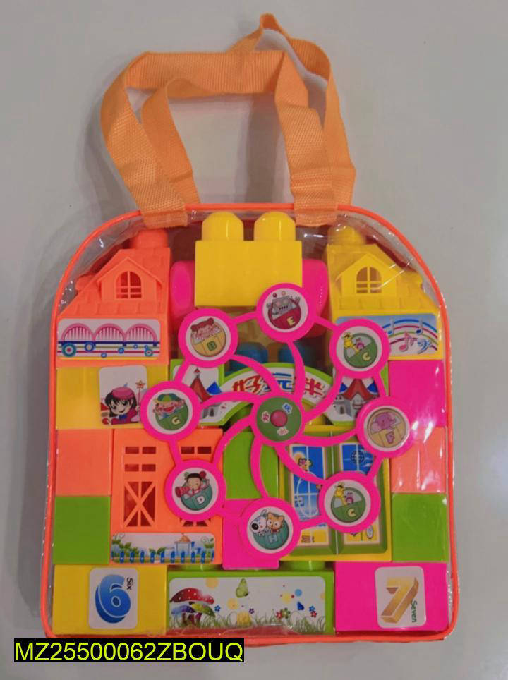 Kids Castle Building Blocks Set with 23 Pieces & Case