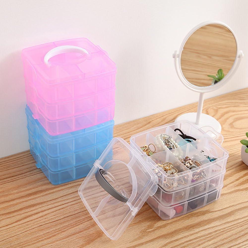 Transparent Jewelry & Makeup Organizer Tray for Home