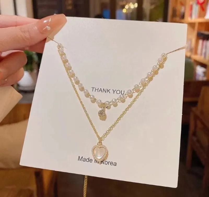 Heart Design Gold Plated Necklace