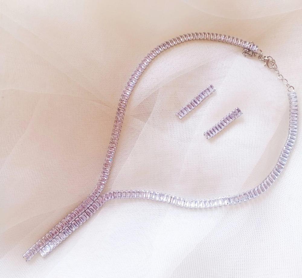 Modern Silver Plated Necklace Set for Women