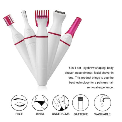 Women's Hair Trimmer Easy-Clean ABS Plastic