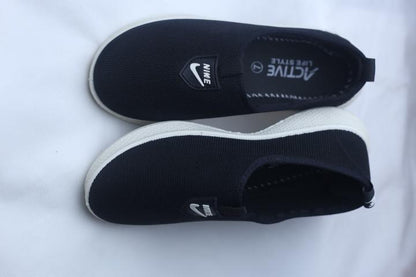 Black Slip-On Sneakers for Women Pakistan
