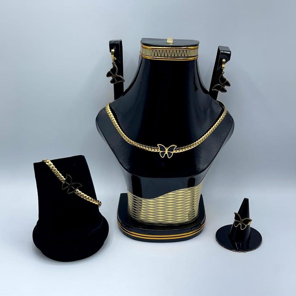 Golden Plated Butterfly Jewelry Set for Women