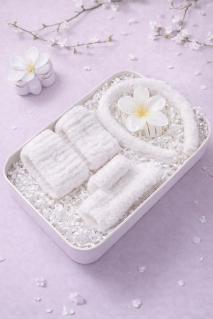 Pink Hair Catcher Set for Face Wash & Makeup