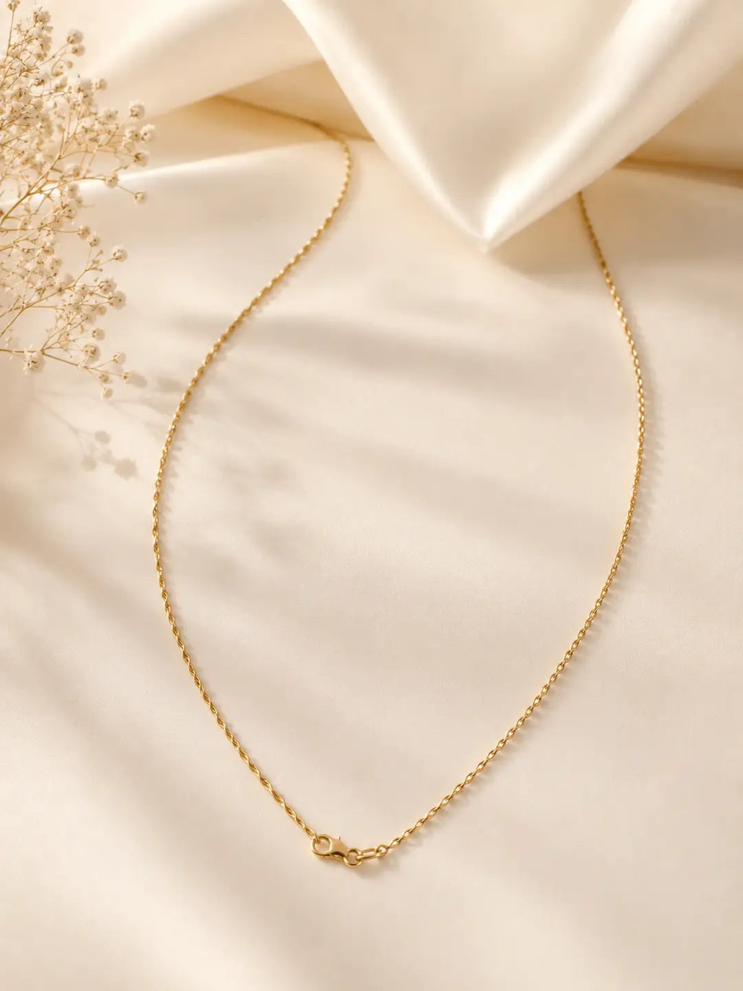 Plain Gold Plated Zircon Chain