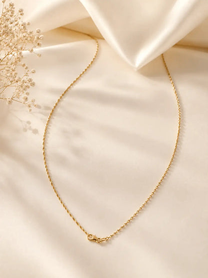 Plain Gold Plated Zircon Chain
