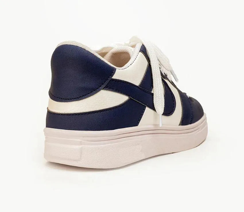Men's Blue Rexine Sneakers Formal Casual Lightweight Breathable