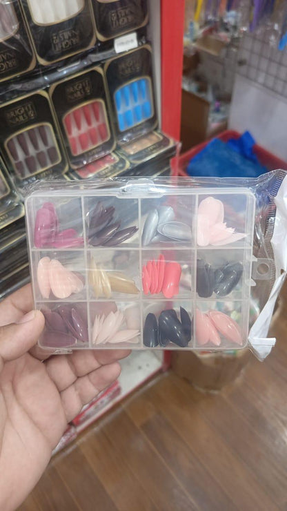 288 Pcs Multicolor Fake Nails for Party Wear