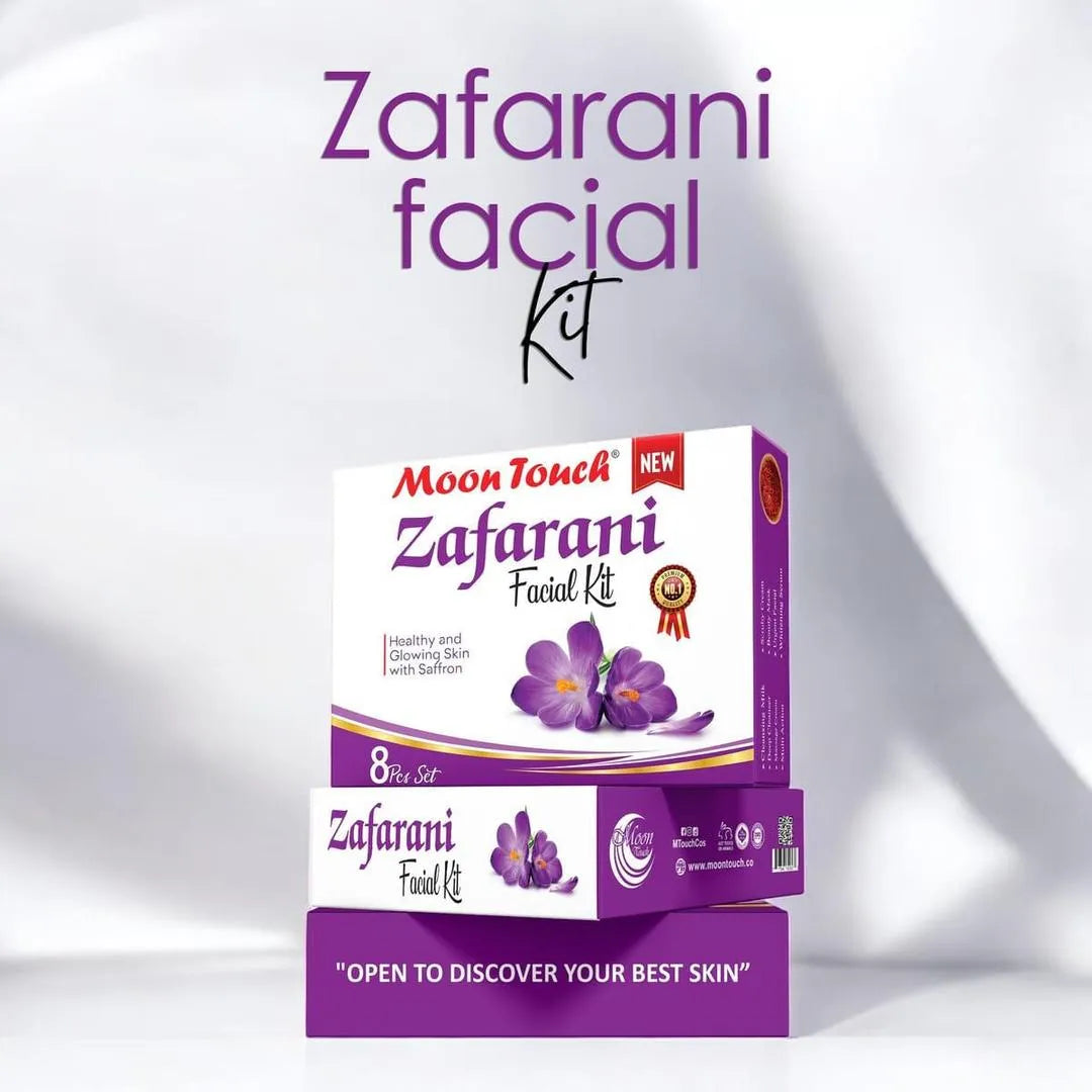 Zafarani Whitening Facial Kit 8 Pc Purple 200g