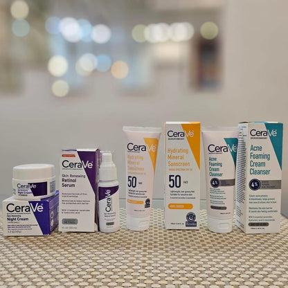 CeraVe 4-Piece Hydrating Facial Kit for Acne-Prone Skin
