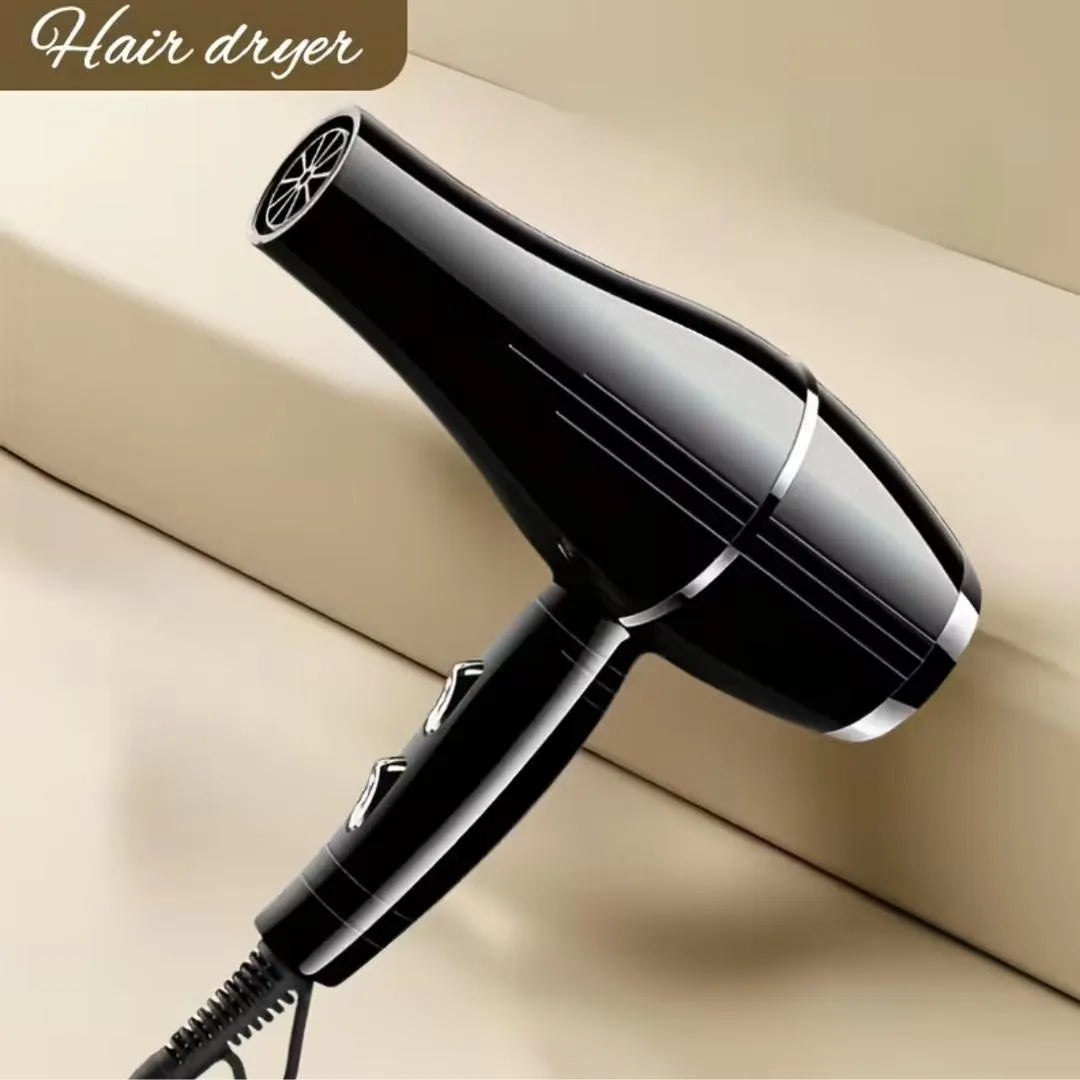 Premium Hair Dryer Black Fast Drying Salon Quality