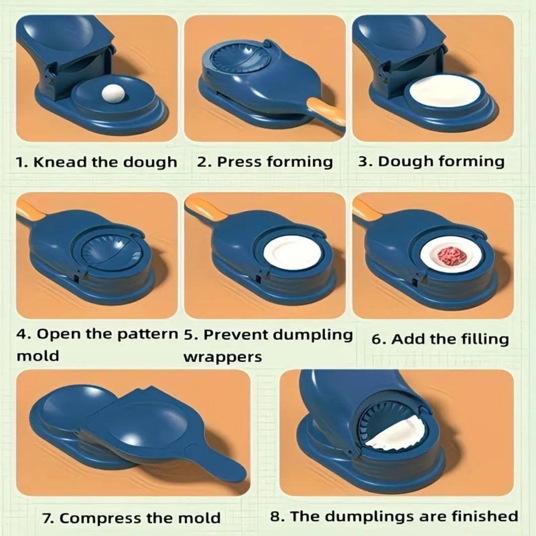2-in-1 Dumpling Maker for Home Kitchen Use