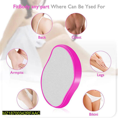 Crystal Hair Shaver Pink Smooth Skin Painless Shaver