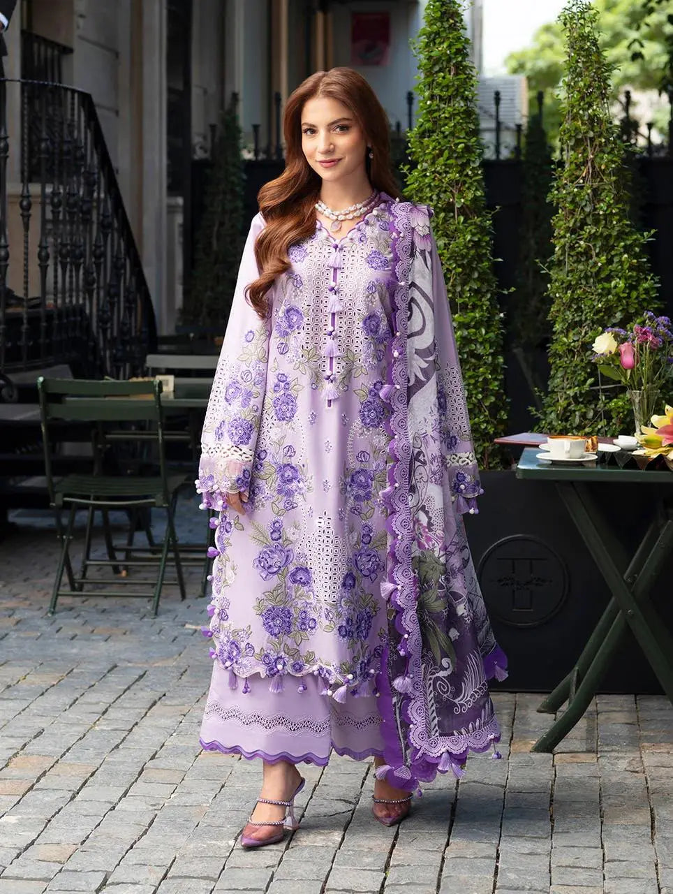 3 Pcs Women's Unstitched Embroidered Suit