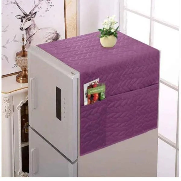 1 Pc Cotton Quilted Refrigerator Cover