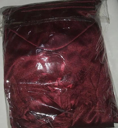 Maroon Silk 5-Piece Nightwear Set for Women