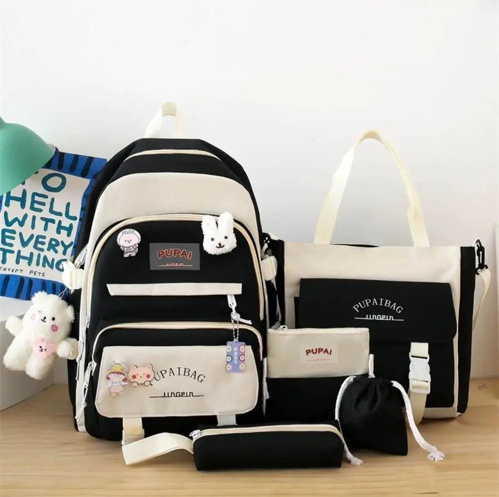 5 pcs bagset Multipurpose Backpack Set