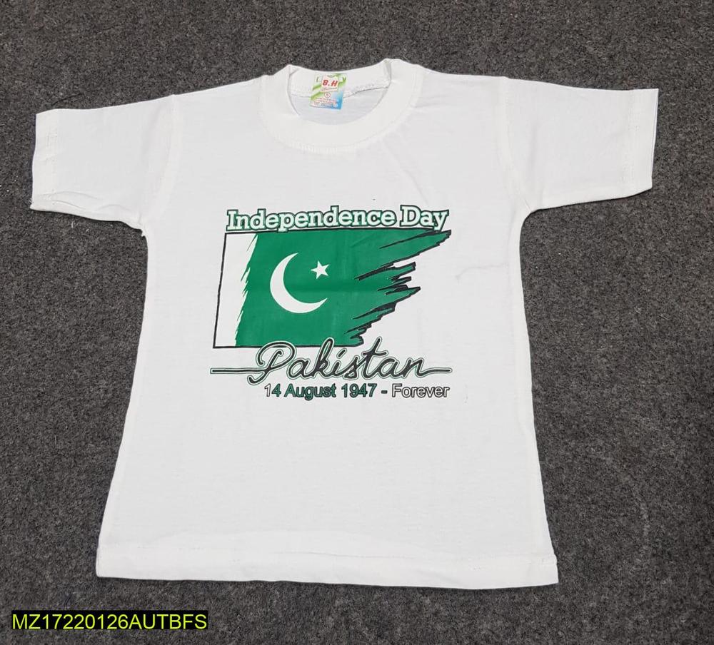 Unisex Printed Polyester T-Shirt White Independence Day