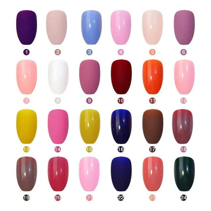 Multicolor Press On Nails 576Pcs ABS Easy Apply