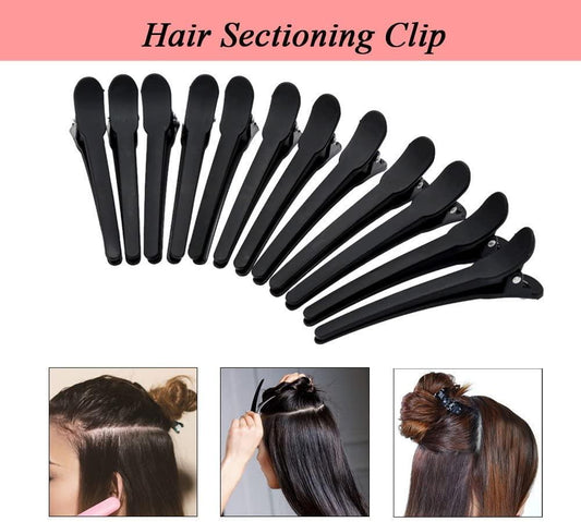 *Product Name*: Black Hair Sectioning Clips 6 Pcs Durable Non-Slip