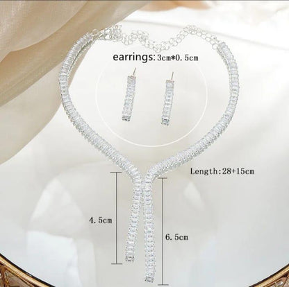 Modern Silver Plated Necklace Set for Women