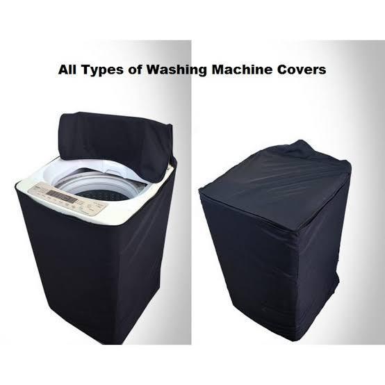 Waterproof Washing Machine Cover Black Strong Zip