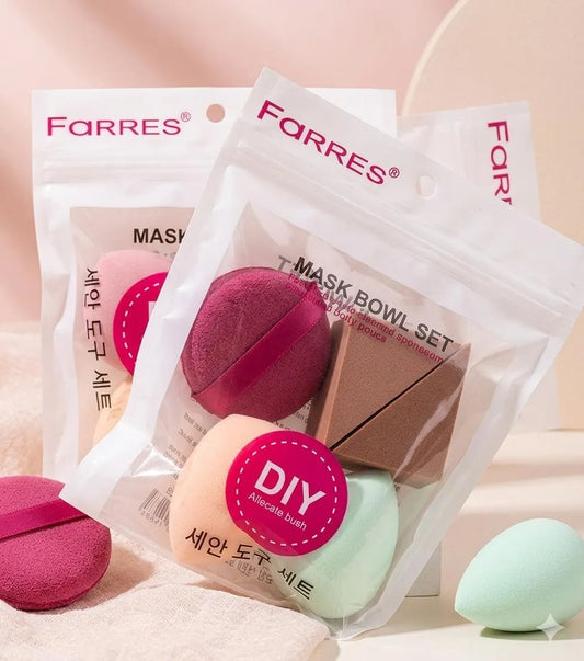 Farres DIY Mask & Sponge Set for Face Makeup
