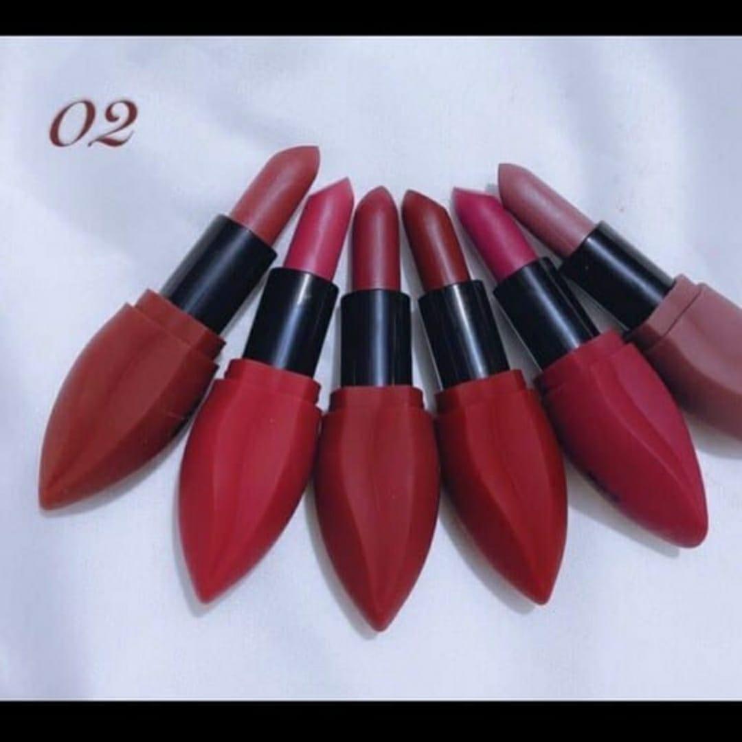 Premium Red Lipstick Set 3 Shades Glossy Long Lasting