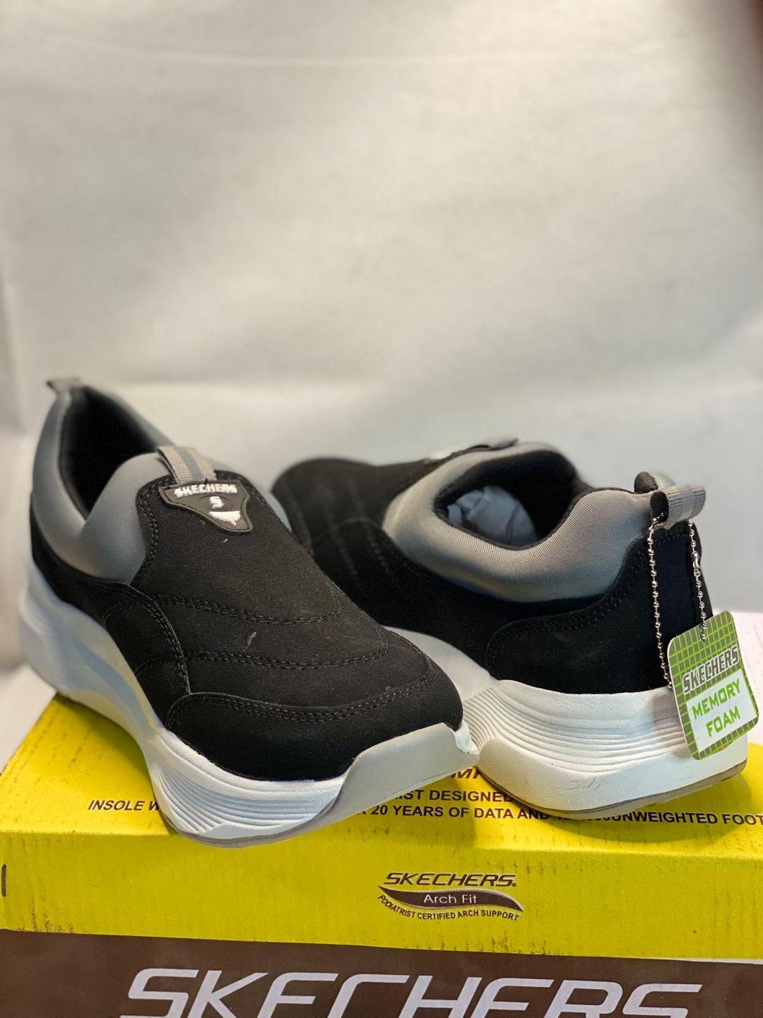 Men's Black Skechers Stretch Fit EVA Casual Shoes