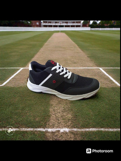 Men Black Fancy Sports Shoes with Laces