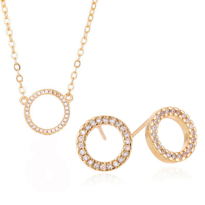 Gold Plated Jewelry Set for Weddings & Parties