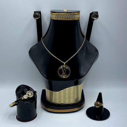 Golden Plated Necklace Set for Weddings Parties Pakistan