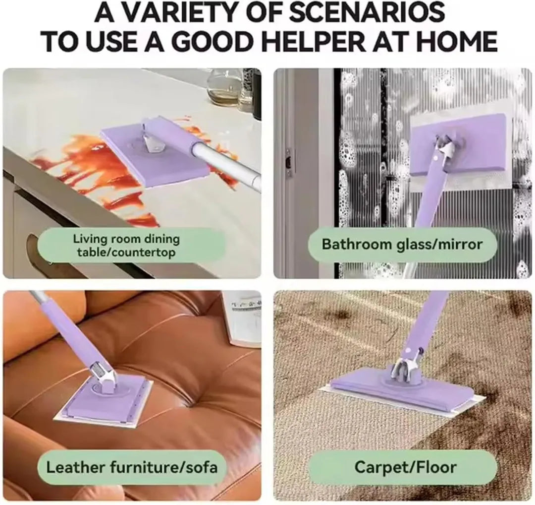 Multi-Purpose Foam Cleaning Brush with Cotton Tissue